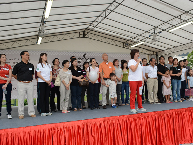 Ms Denise Phua, President of ARC, thanking partners and supporters