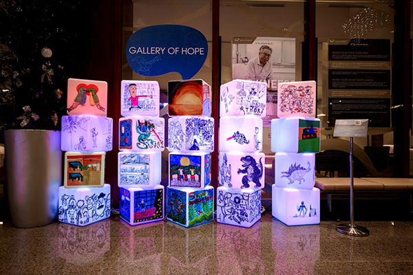 Interesting and beautiful light cubes for a good cause