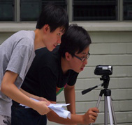 Li Jie directing his group’s film