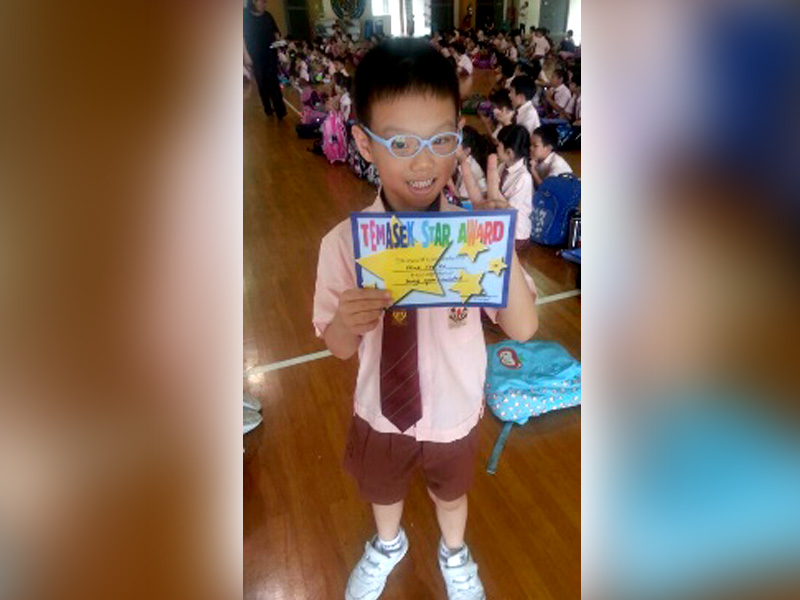 Former EIP client Kai Xu won the school’s character award for ‘Open Mindedness’ in the mainstream school he attends