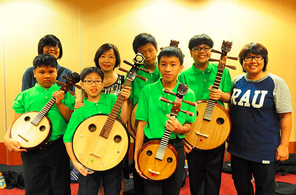 Pathlight School students with their instruments